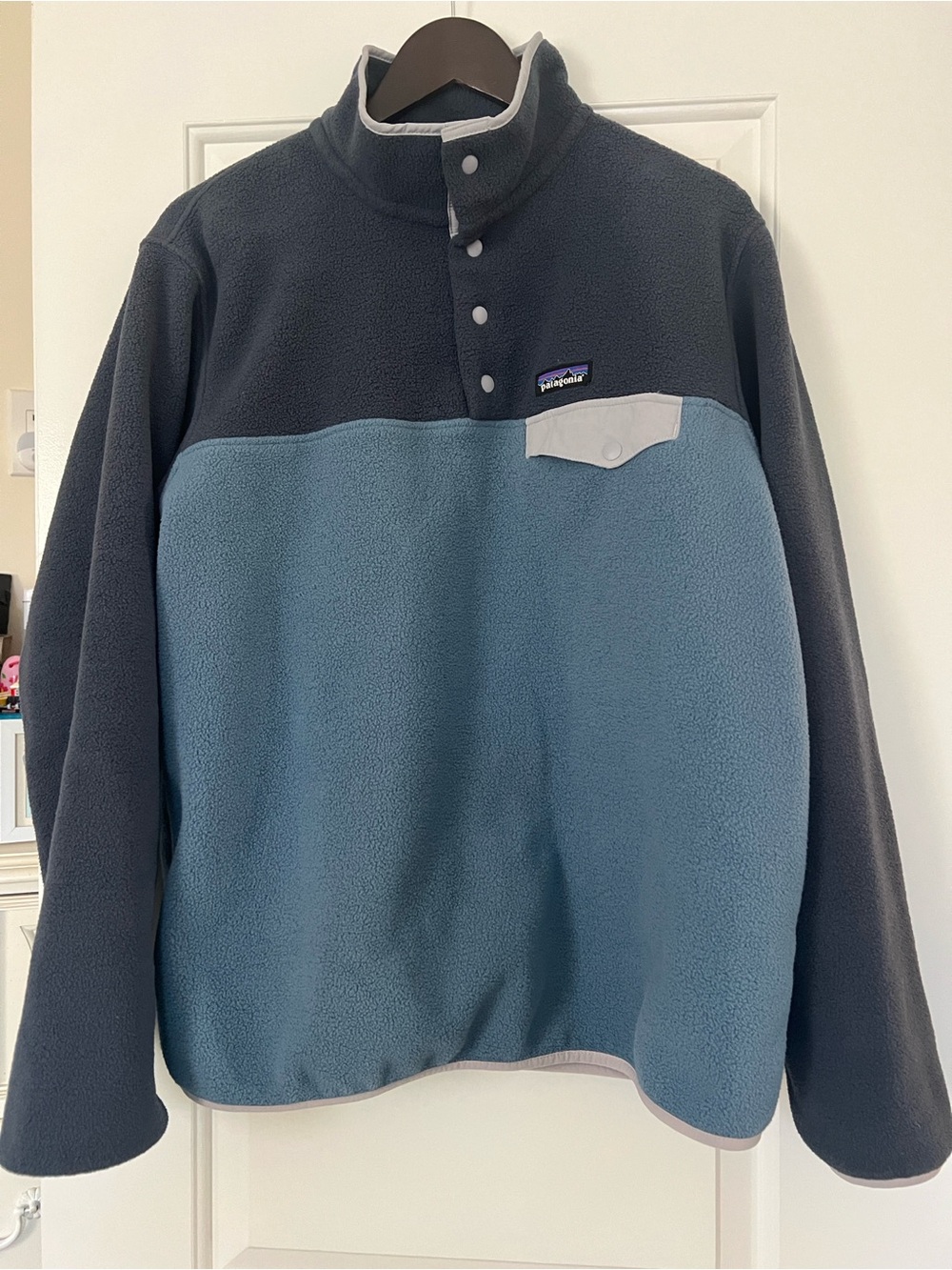Patagonia Synchilla Snap-T Fleece Pullover Jacket - Slate Blue/Charcoal